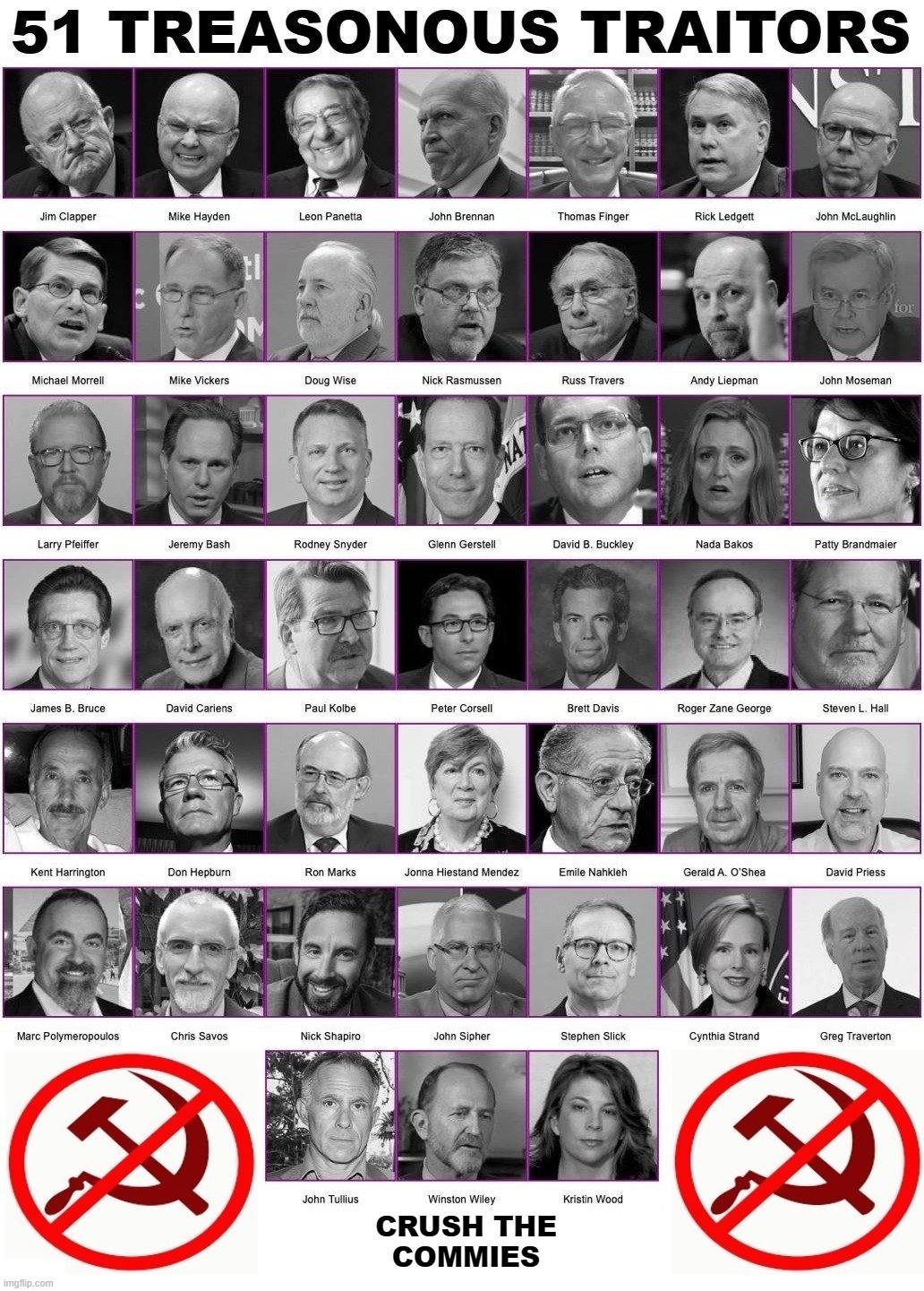 51 Traitors. Time For a Necktie Party. | image tagged in treason,sedition,necktie,gallows,capital punishment,hanging | made w/ Imgflip meme maker