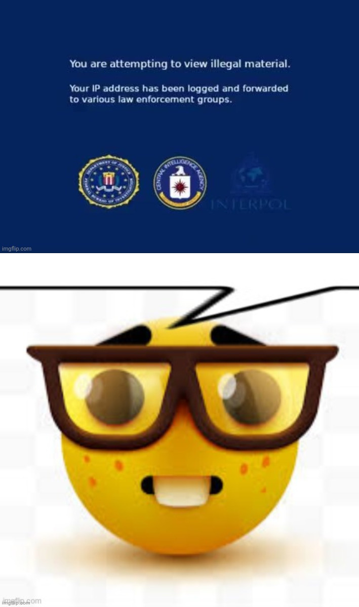 image tagged in cia stuff,says the nerd | made w/ Imgflip meme maker