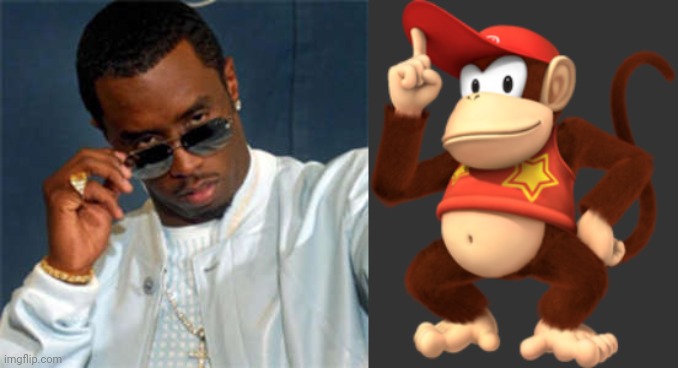 They are the same | image tagged in p diddy,diddy kong | made w/ Imgflip meme maker