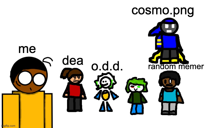me dea o.d.d. random memer cosmo.png | made w/ Imgflip meme maker