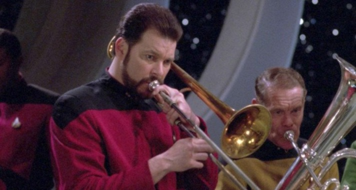 Commander Riker, Trombone Blank Meme Template