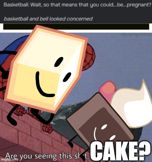 Shitpost.mp3 | CAKE? | image tagged in horizontal line,are you seeing this shit indominus rex | made w/ Imgflip meme maker