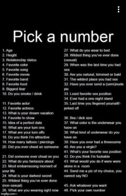 Bored as hell | image tagged in pick a number | made w/ Imgflip meme maker