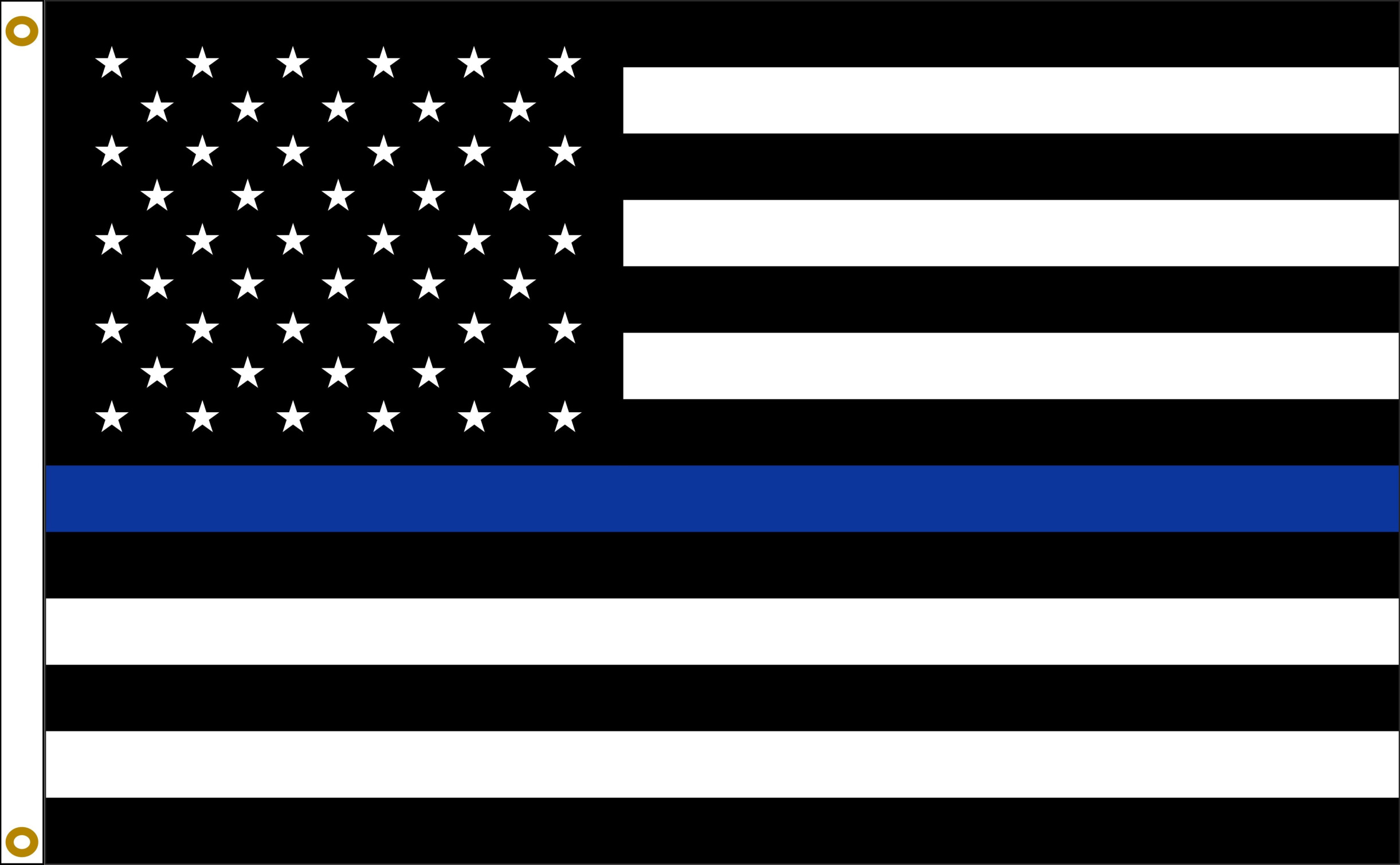 Thin Blue Line Flag Blank Meme Template