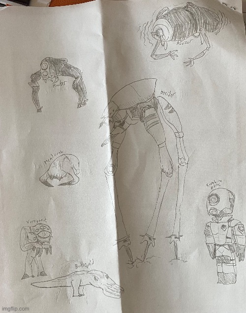 half-life enemies i drew in the middle of science | made w/ Imgflip meme maker