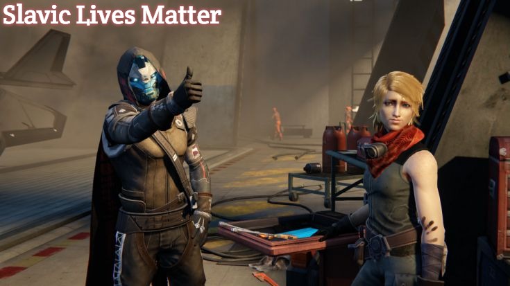 Destiny Thumbsup | Slavic Lives Matter | image tagged in destiny thumbsup,slavic | made w/ Imgflip meme maker