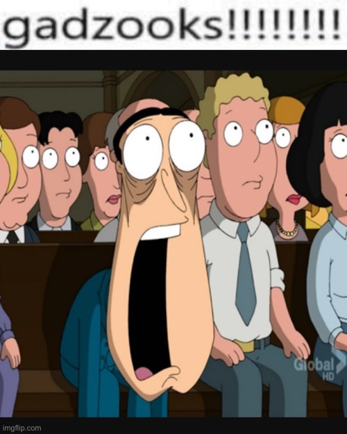 image tagged in gadzooks,quagmire jaw drop | made w/ Imgflip meme maker