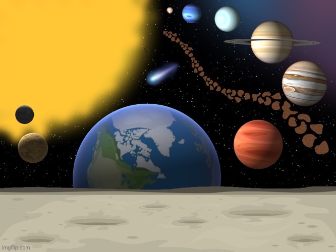 This Took Three Days | image tagged in art,drawing,effort,solar system,space,planets | made w/ Imgflip meme maker