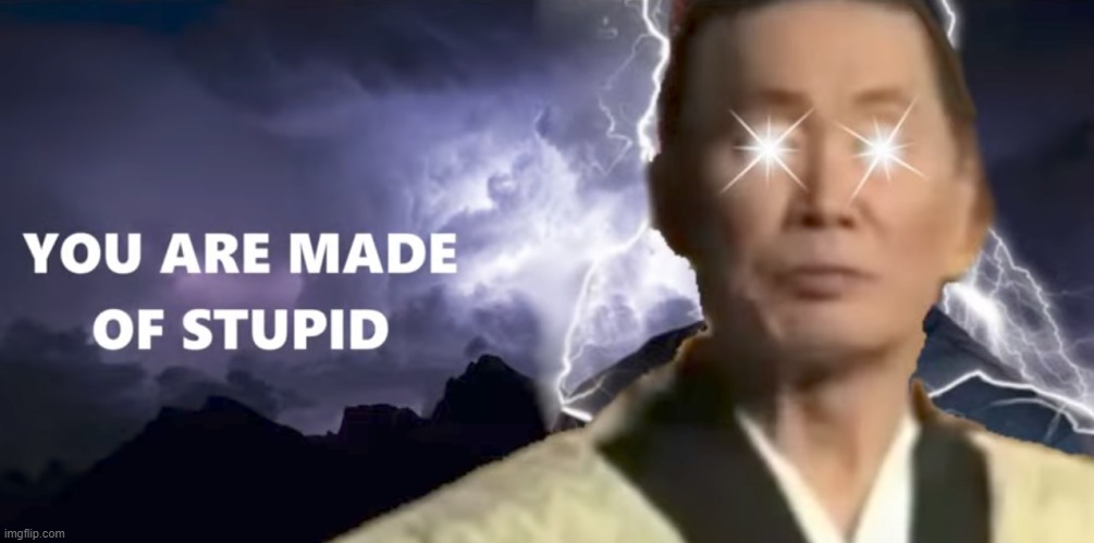 You are made of stupid | image tagged in you are made of stupid | made w/ Imgflip meme maker