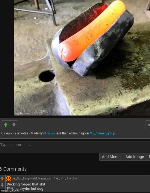 The | image tagged in ducking forged that shit f king skyrim hot dog | made w/ Imgflip meme maker