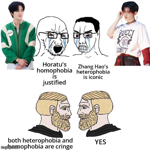 wholesome post | image tagged in soyboy vs yes chad | made w/ Imgflip meme maker