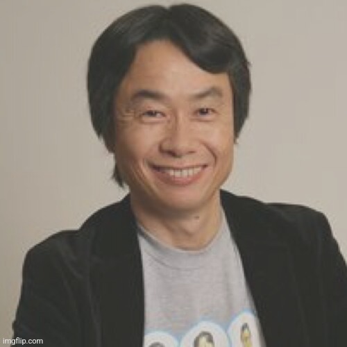 Shigeru Miyamoto | image tagged in shigeru miyamoto | made w/ Imgflip meme maker