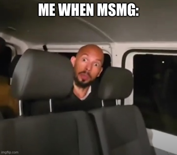 I missed shit again apparently. | ME WHEN MSMG: | made w/ Imgflip meme maker