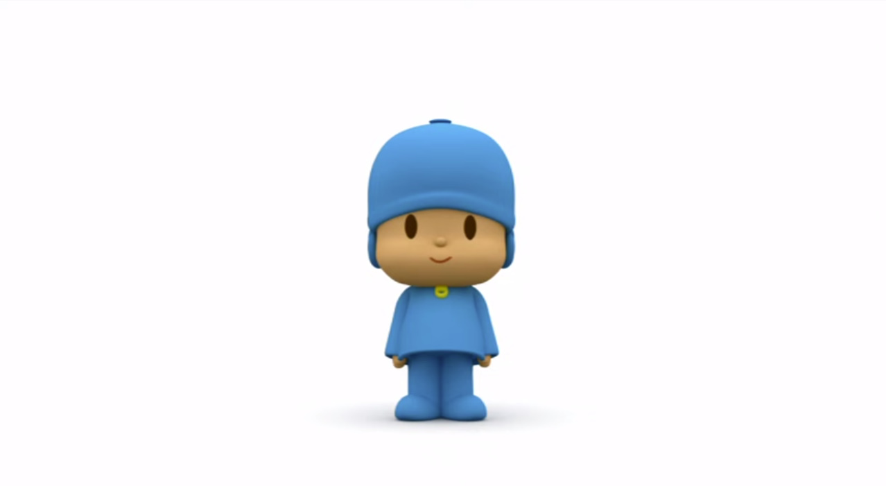 Pocoyo standing Blank Meme Template