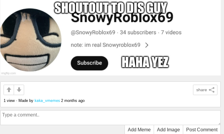 subscribe Blank Meme Template