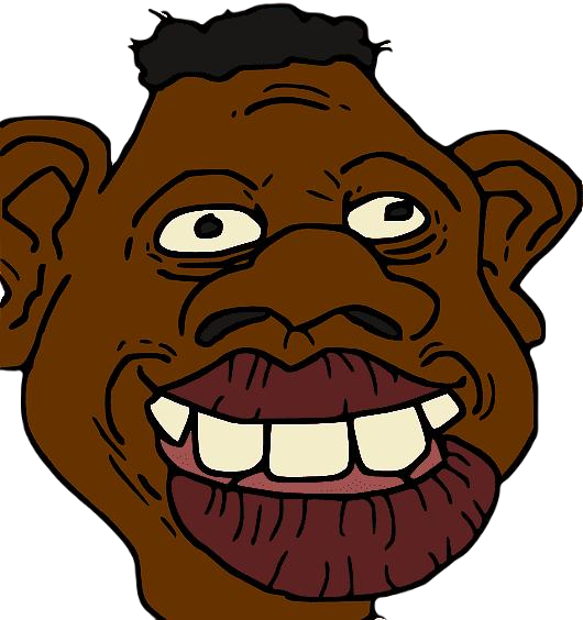 Black R facing Blank Meme Template