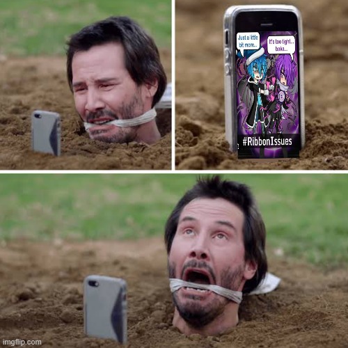 Keanu Reeves doesn't like Cyko x Phantom | image tagged in keanu reeves,keanu,lunime,gacha world | made w/ Imgflip meme maker