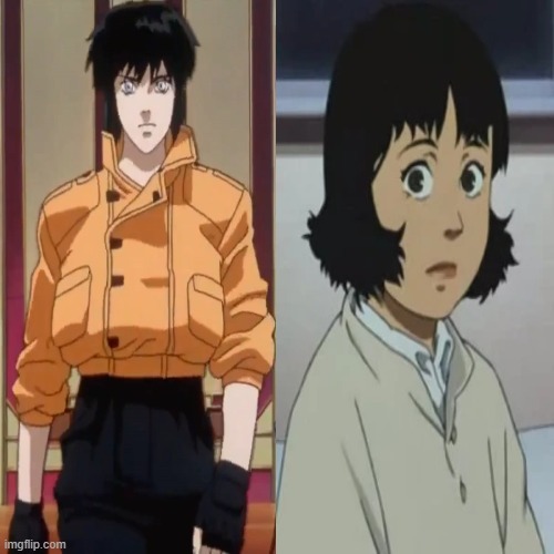 character mash-up meme 5 | image tagged in mashup,characters,anime,movies,crossover,hot babes | made w/ Imgflip meme maker