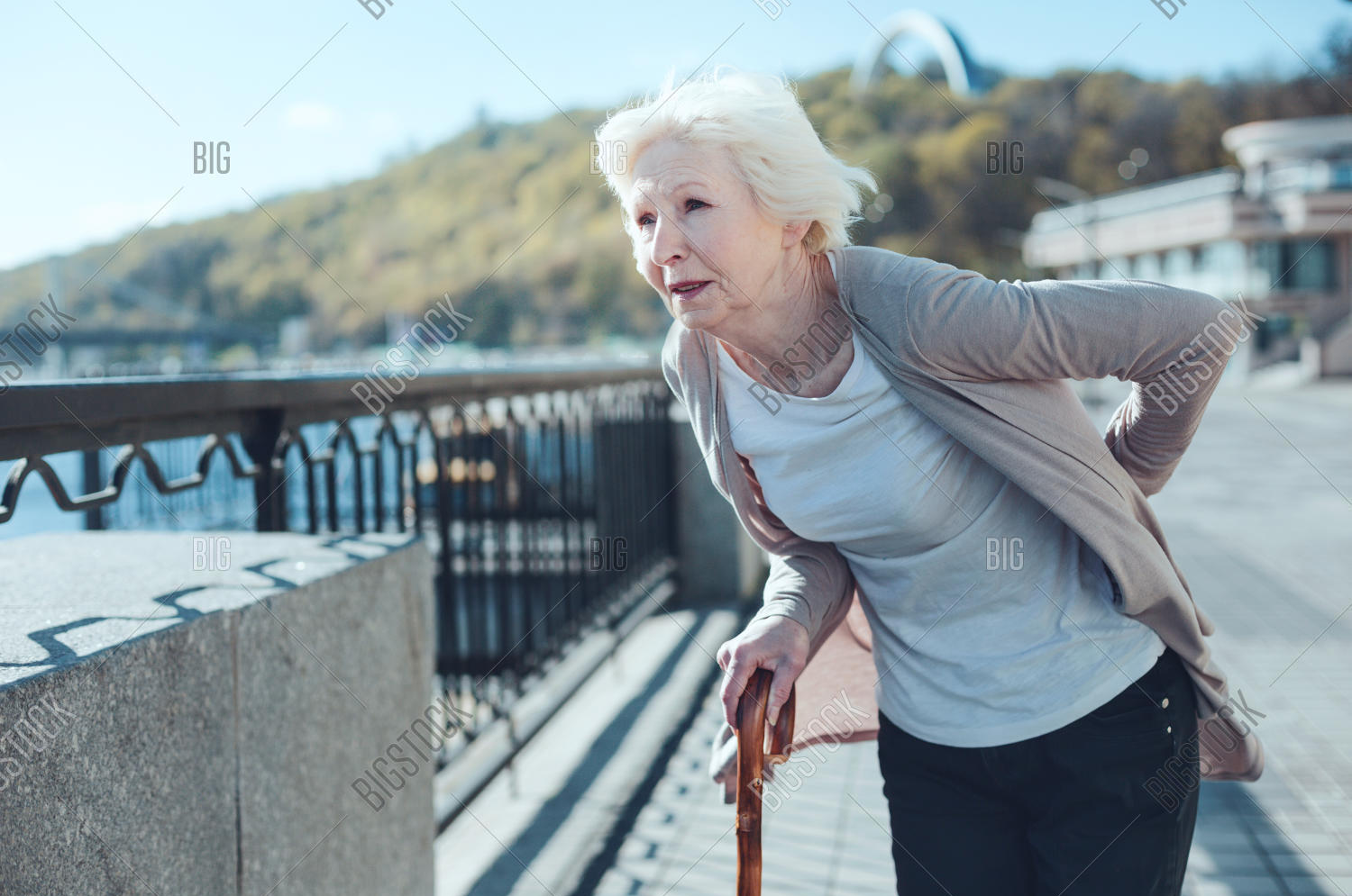 High Quality Back pain old lady Blank Meme Template