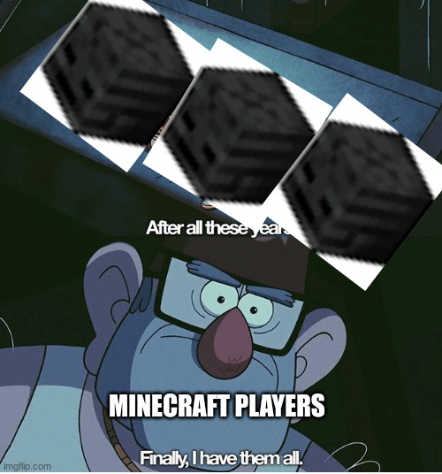 finally | MINECRAFT PLAYERS | image tagged in finally i have them all | made w/ Imgflip meme maker