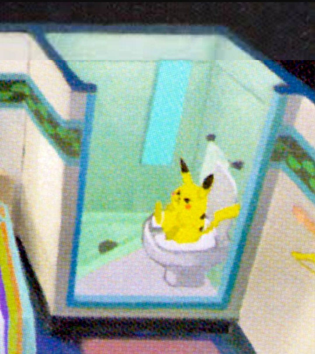 High Quality Pikachu in the toilet Blank Meme Template