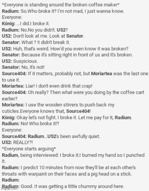 I loved that scene in the show tho lmao | made w/ Imgflip meme maker