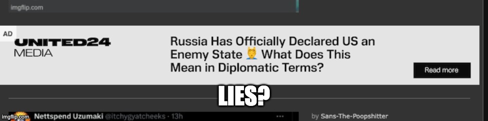 LIES? | made w/ Imgflip meme maker