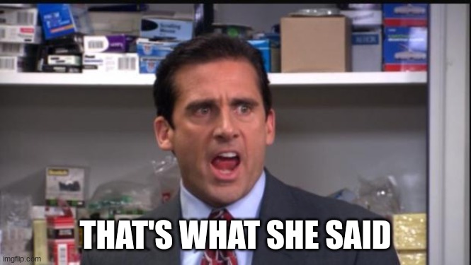 That's what she said the office Michael Scott | THAT'S WHAT SHE SAID | image tagged in that's what she said the office michael scott | made w/ Imgflip meme maker