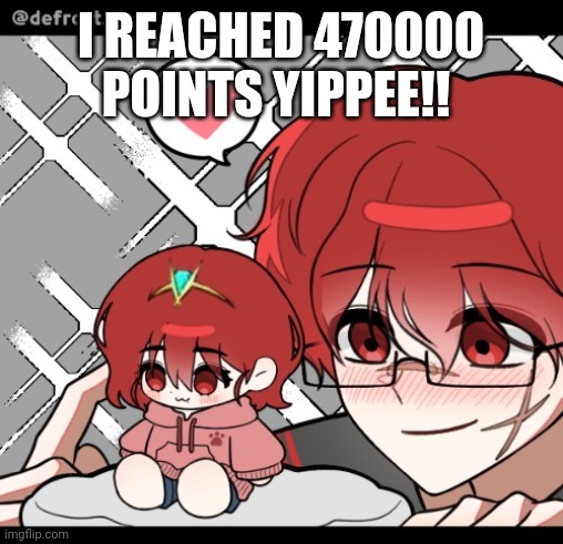 This art is adorable {picrew lmao} | I REACHED 470000 POINTS YIPPEE!! | made w/ Imgflip meme maker