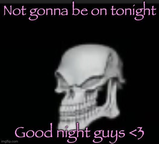 Bad to the boner | Not gonna be on tonight; Good night guys <3 | image tagged in bad to the boner | made w/ Imgflip meme maker