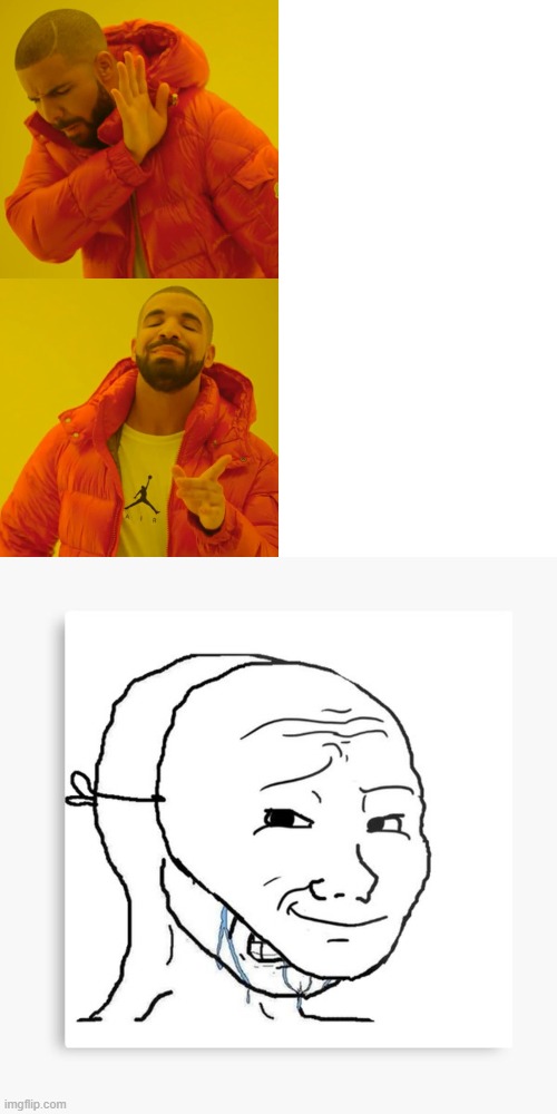 If this gets 15 upvotes i will leak the group chat | image tagged in memes,drake hotline bling,fake emotion | made w/ Imgflip meme maker