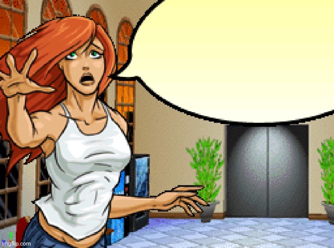 Comic girl | image tagged in comic girl | made w/ Imgflip meme maker