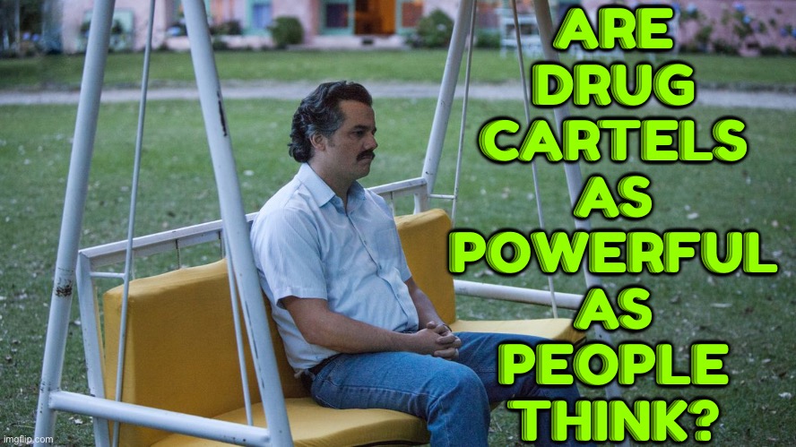 Are Drug Cartels As Powerful As People Think? | ARE
DRUG
CARTELS
AS
POWERFUL
AS
PEOPLE
THINK? | image tagged in narcos,don't do drugs,drugs are bad,war on drugs,drugs,cocaine | made w/ Imgflip meme maker