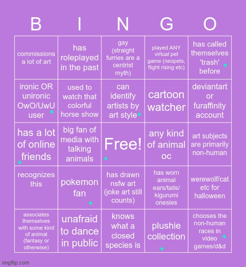would be funny if someone just uploaded this bingo but blank saying "yeah i did the bingo" | image tagged in furry bingo | made w/ Imgflip meme maker
