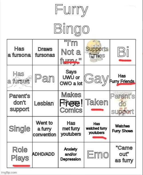 Far as I’m concerned the only furry I give a fuck about is Vik | image tagged in furry bingo | made w/ Imgflip meme maker