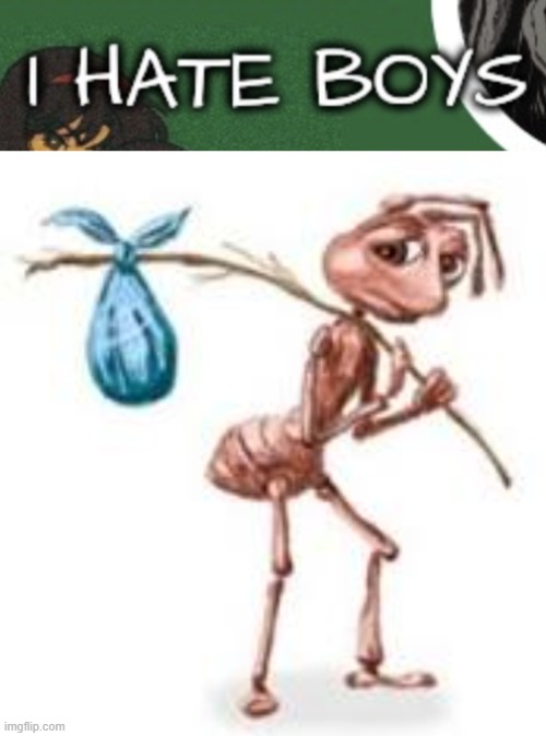 image tagged in sad ant with bindle | made w/ Imgflip meme maker