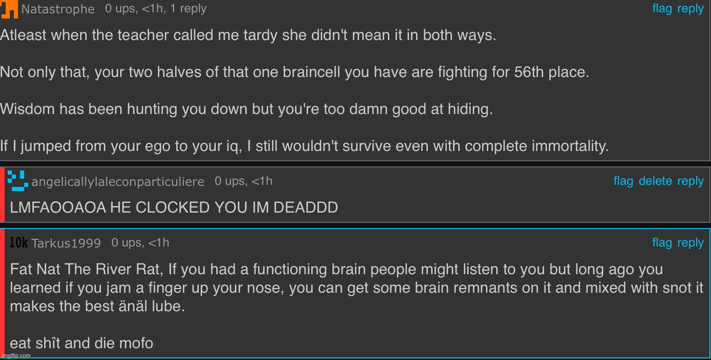 FAT NAT THE RIVER RATT IM SO DEAD OMFF | made w/ Imgflip meme maker