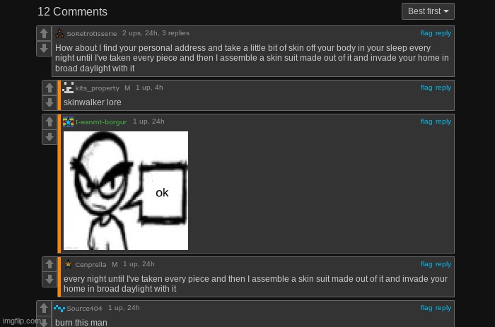 for context the gif was piranha plant drinking something. its still up at the time of me submitting this | made w/ Imgflip meme maker