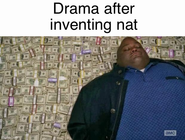 huell money | Drama after inventing nat | image tagged in huell money | made w/ Imgflip meme maker