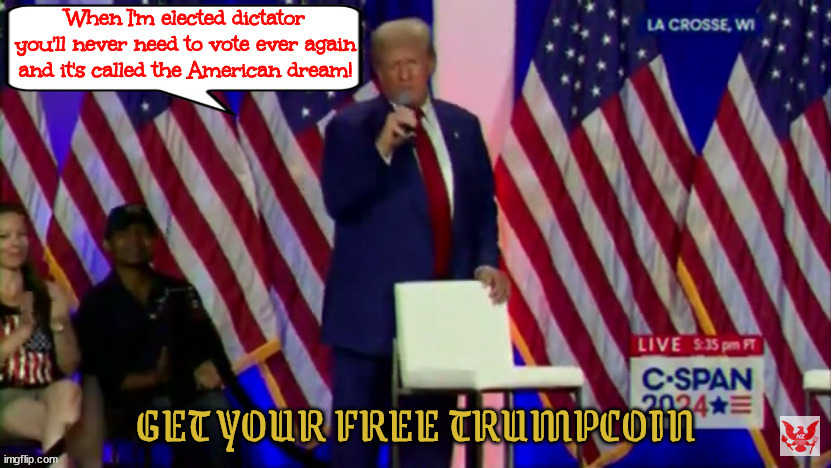 1939 American Dream | GET YOUR FREE TRUMPCOIN | image tagged in maga master,promises broken,aca replacement plan,so rich you'll be sick,infastructure week,dictator 4 a day | made w/ Imgflip meme maker