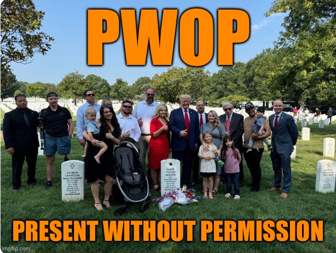 PWOP; PRESENT WITHOUT PERMISSION | made w/ Imgflip meme maker