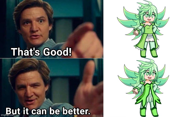 Better character details | image tagged in gacha world,lunime,gacha life,life is good,life is good but it can be better | made w/ Imgflip meme maker