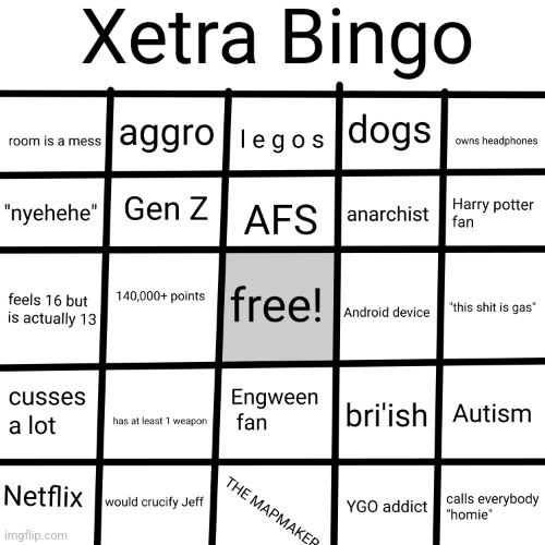 Do this bingo rn | image tagged in xetra bingo 2 | made w/ Imgflip meme maker