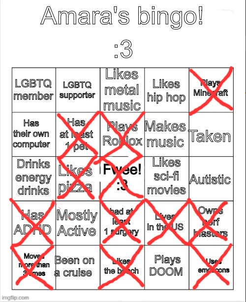 Hmmmm maybe i should turn gay just to get bingo | image tagged in amara's bingo | made w/ Imgflip meme maker