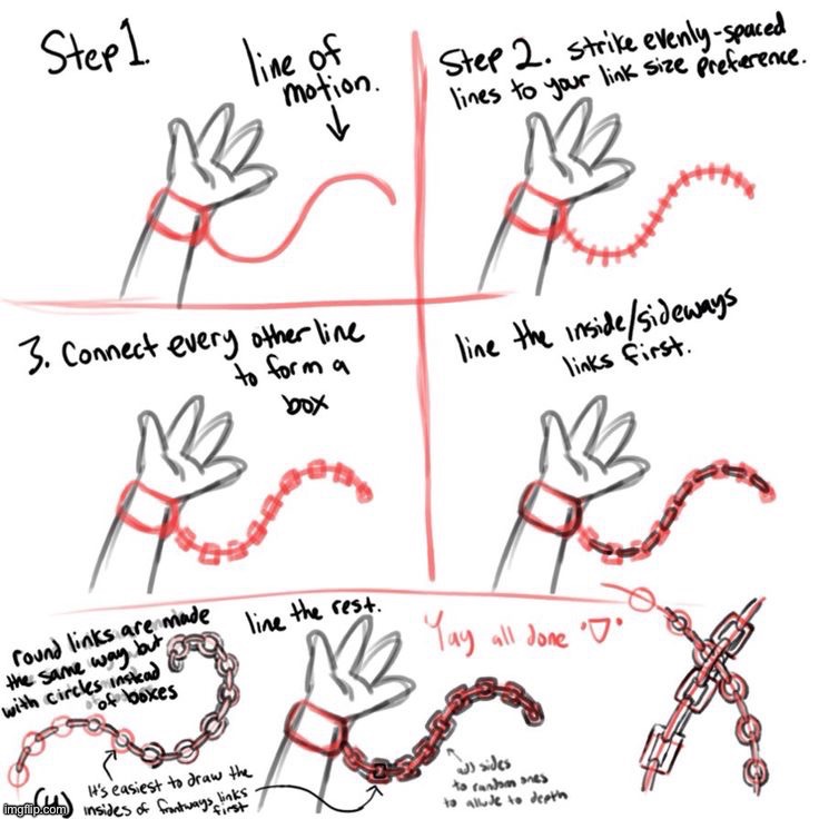 Drawing tips: Chains (idk what to post) | made w/ Imgflip meme maker