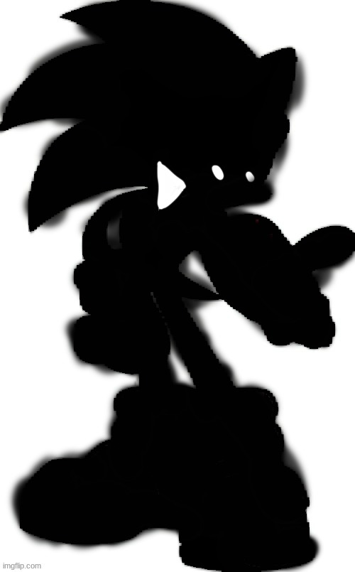 SIllhouette Pibby Sonic.YTS | made w/ Imgflip meme maker