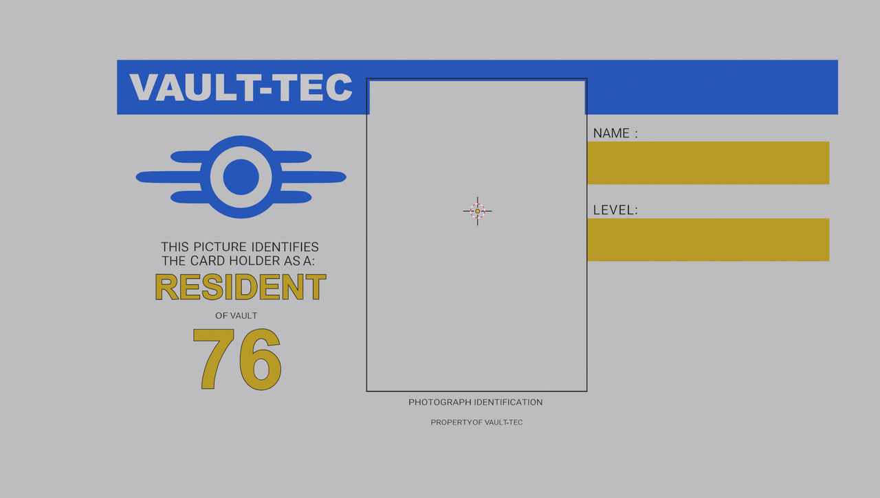 vault tec id Blank Meme Template