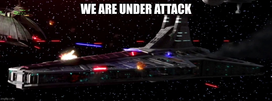 rupublic navy | WE ARE UNDER ATTACK | image tagged in rupublic navy | made w/ Imgflip meme maker