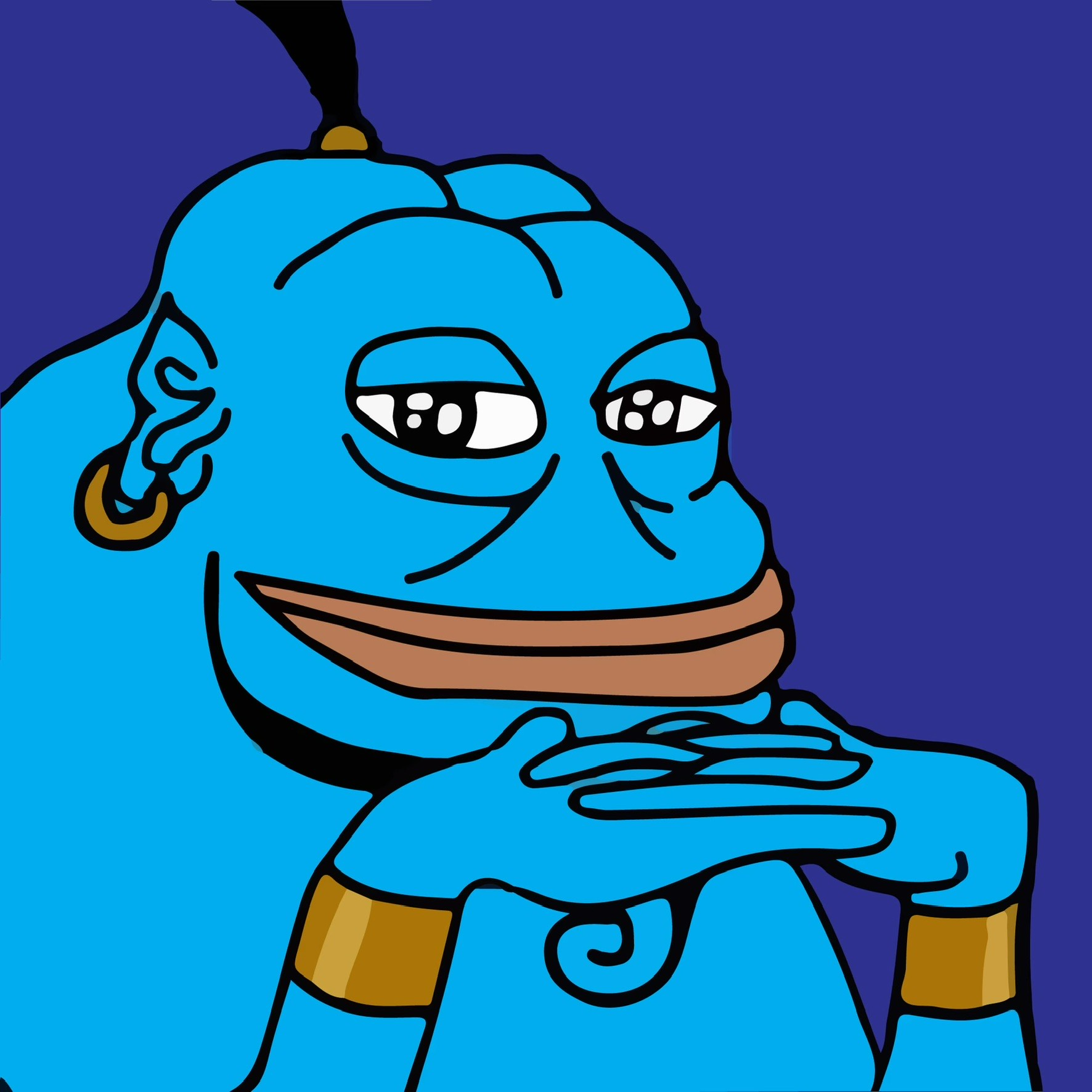 groyper smug genie Blank Meme Template
