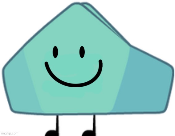 High Quality Cursed foldy with rocky face bfdi Blank Meme Template